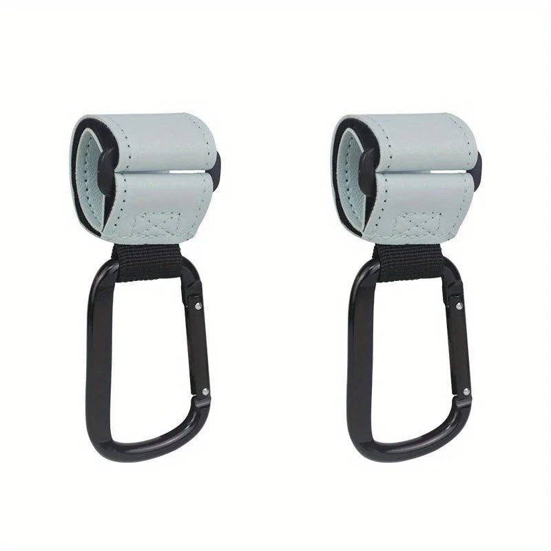 Crochets de Poussette Premium en Cuir & Métal 🕊️ - Monpetitcocoon