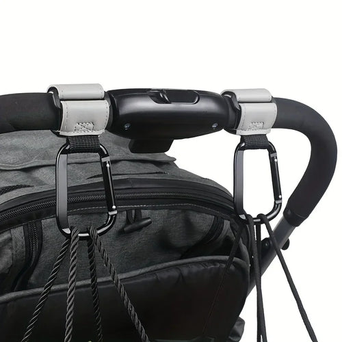 Crochets de Poussette Premium en Cuir & Métal 🕊️ - Monpetitcocoon